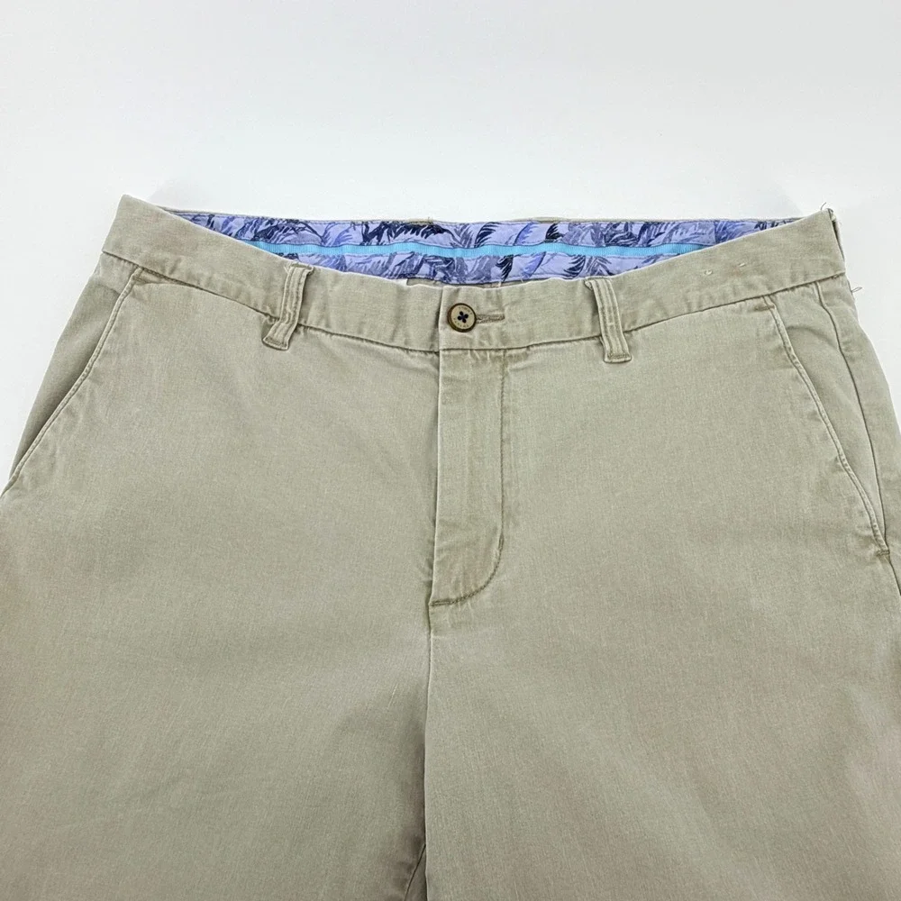 Tommy Bahama Boracay Chino Pants Mens 35x32 Khaki Stretch Straight Leg